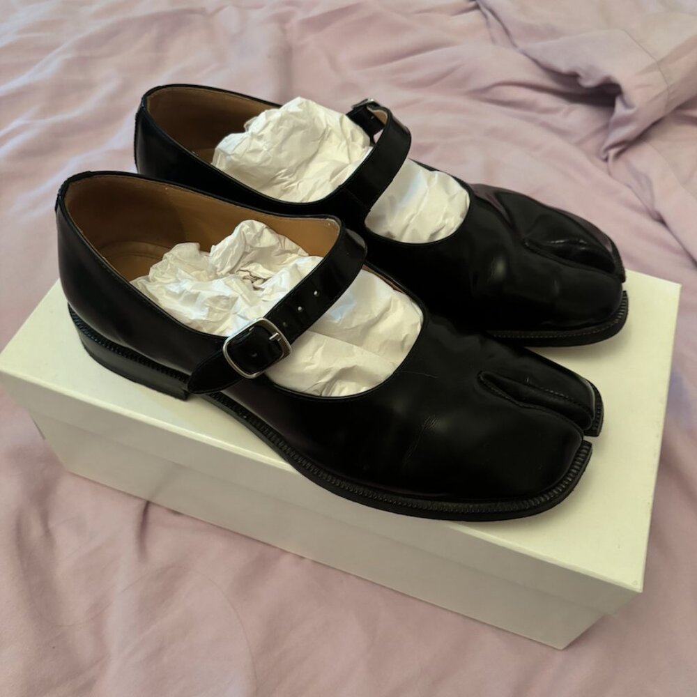 Maison Margiela Black Tabi Mary Jane Loafers